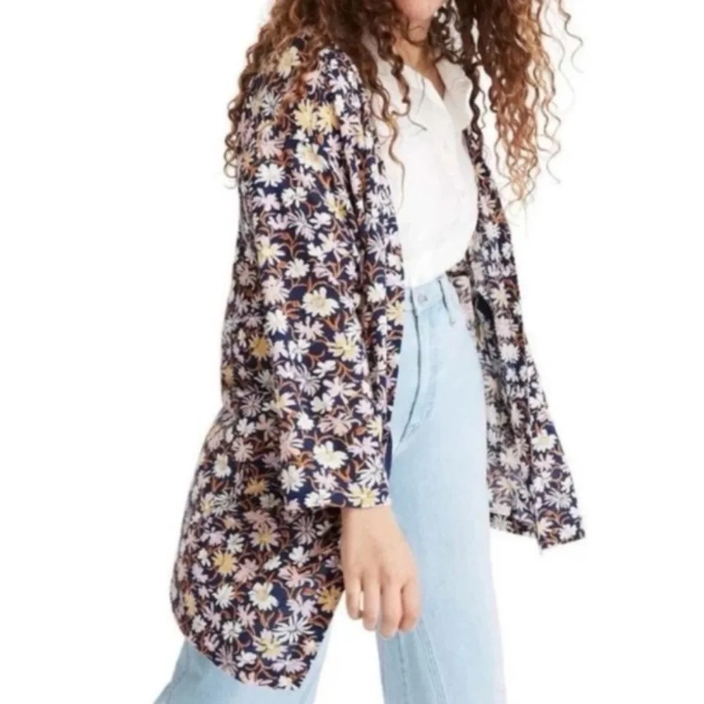 Madewell Floral Open Front Light Weight Kimono (Small)